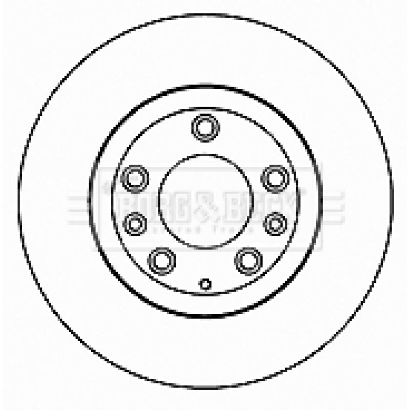 Jeu de 2 disques de frein avant BORG & BECK BBD4693 - Visuel 1