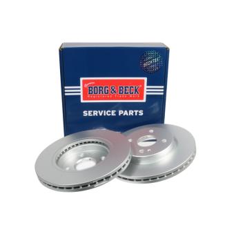 Jeu de 2 disques de frein avant BORG & BECK OEM 402063DD0A