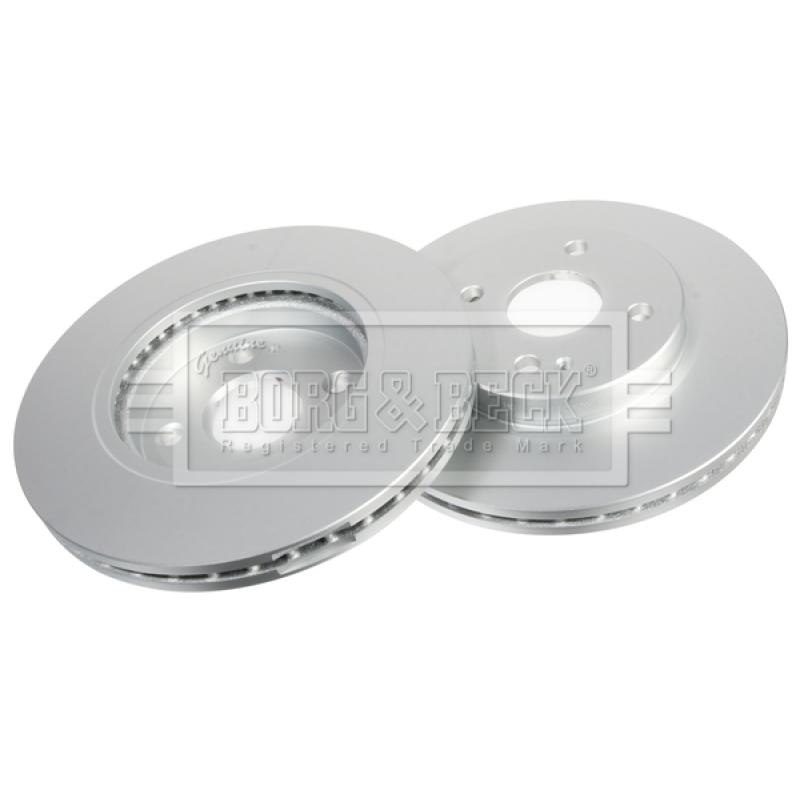 Jeu de 2 disques de frein avant BORG & BECK BBD4700 - Visuel 2