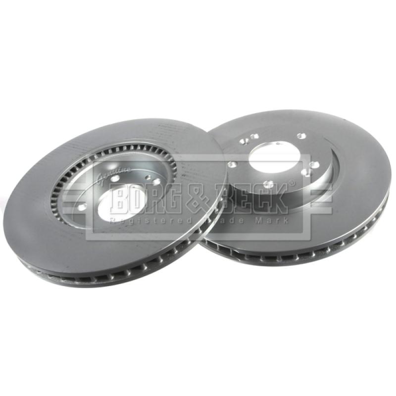 Jeu de 2 disques de frein avant BORG & BECK BBD4702 - Visuel 2