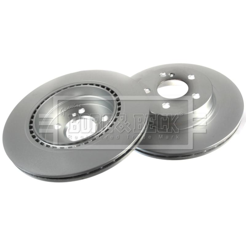 Jeu de 2 disques de frein arrière BORG & BECK BBD4703 - Visuel 2