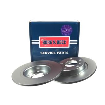 Jeu de 2 disques de frein arrière BORG & BECK OEM 569418