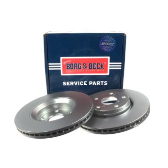 Jeu de 2 disques de frein avant BORG & BECK OEM 4351202210
