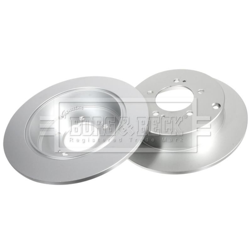Jeu de 2 disques de frein arrière BORG & BECK BBD4763 - Visuel 2