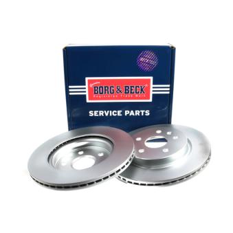 Jeu de 2 disques de frein arrière BORG & BECK OEM 13502199