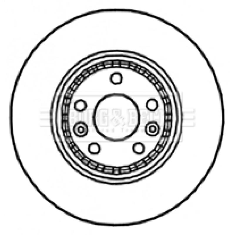 Jeu de 2 disques de frein avant BORG & BECK BBD4781 - Visuel 1
