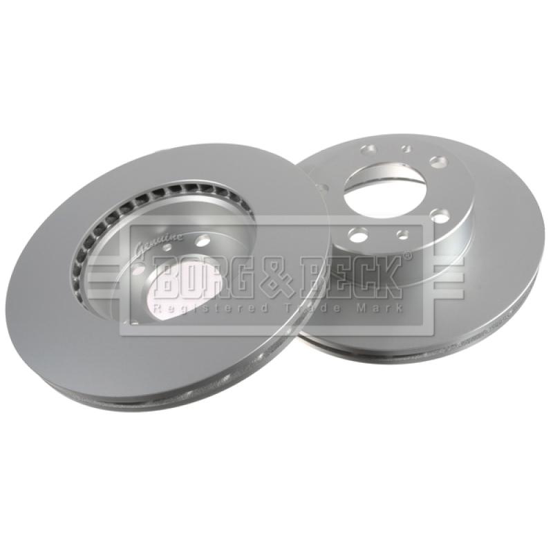 Jeu de 2 disques de frein avant BORG & BECK BBD4801 - Visuel 2