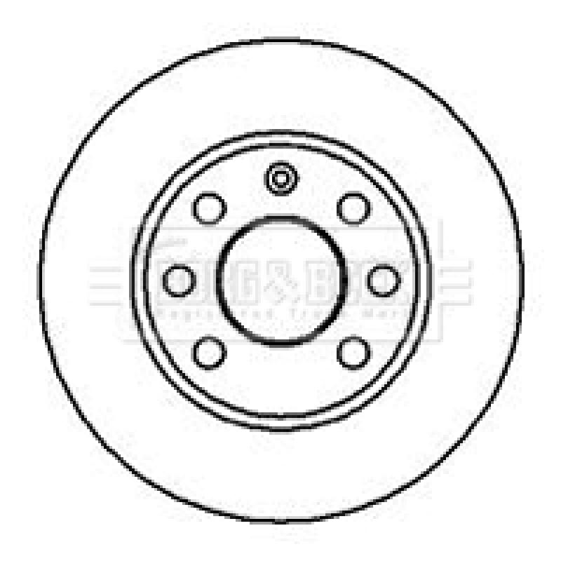 Jeu de 2 disques de frein avant BORG & BECK BBD4858 - Visuel 1