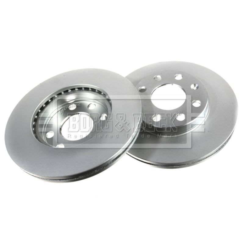 Jeu de 2 disques de frein avant BORG & BECK BBD4858 - Visuel 2