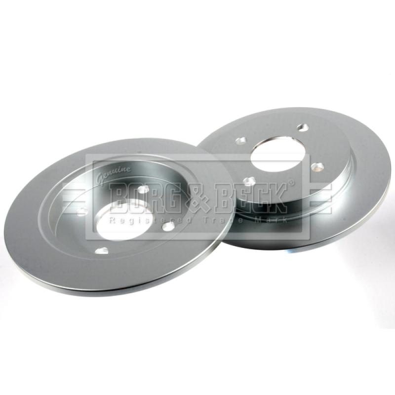 Jeu de 2 disques de frein arrière BORG & BECK BBD4869 - Visuel 2