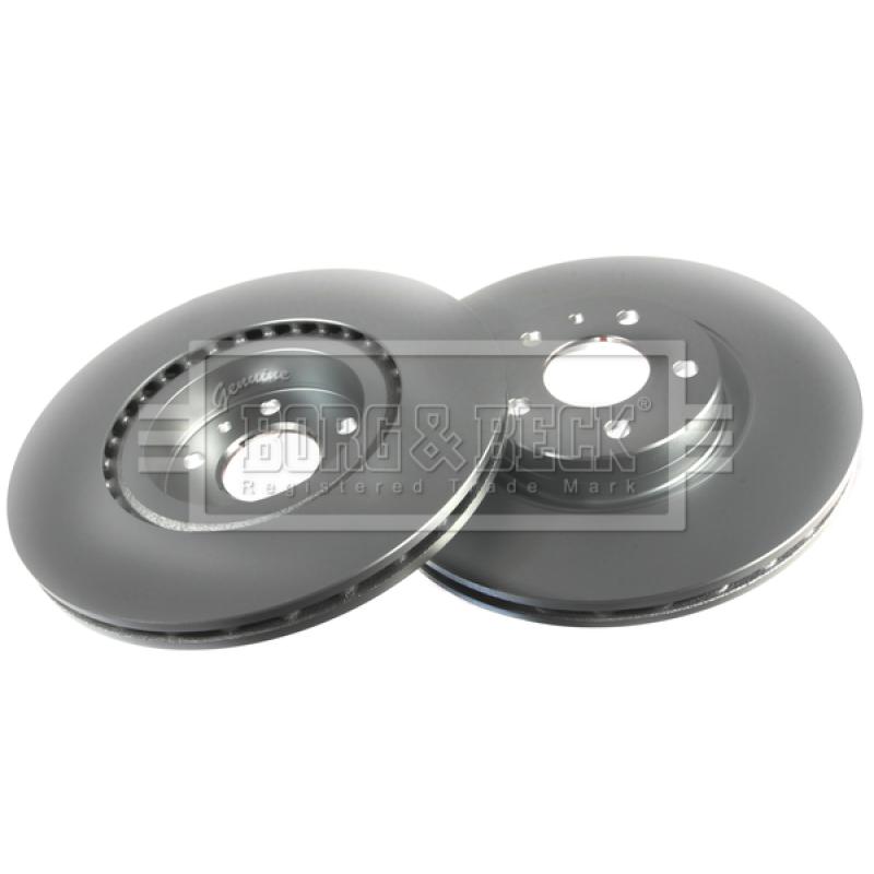 Jeu de 2 disques de frein avant BORG & BECK BBD4907 - Visuel 2