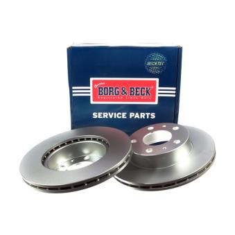 Jeu de 2 disques de frein avant BORG & BECK OEM 51858362