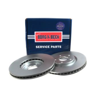 Jeu de 2 disques de frein avant BORG & BECK OEM 40206JY01A