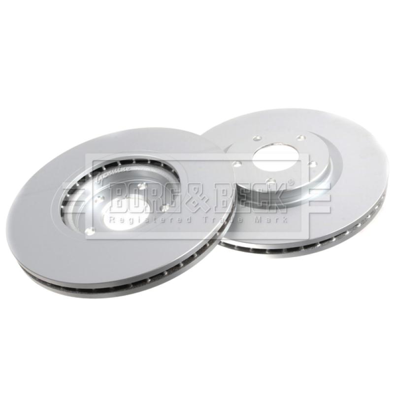 Jeu de 2 disques de frein avant BORG & BECK BBD5162 - Visuel 2
