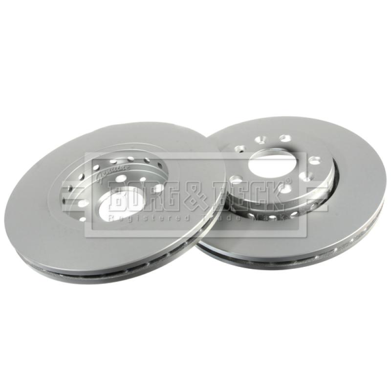 Jeu de 2 disques de frein avant BORG & BECK BBD5163 - Visuel 2