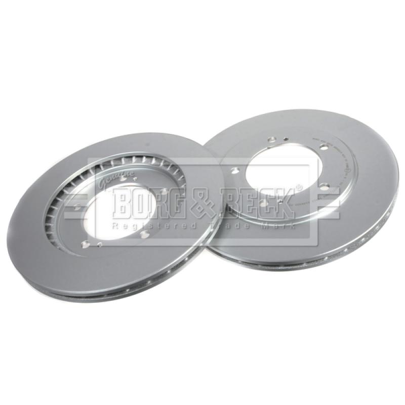 Jeu de 2 disques de frein avant BORG & BECK BBD5219 - Visuel 2