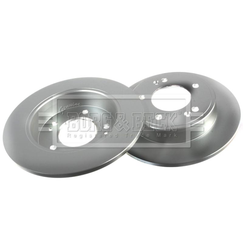 Jeu de 2 disques de frein arrière BORG & BECK BBD5257 - Visuel 2
