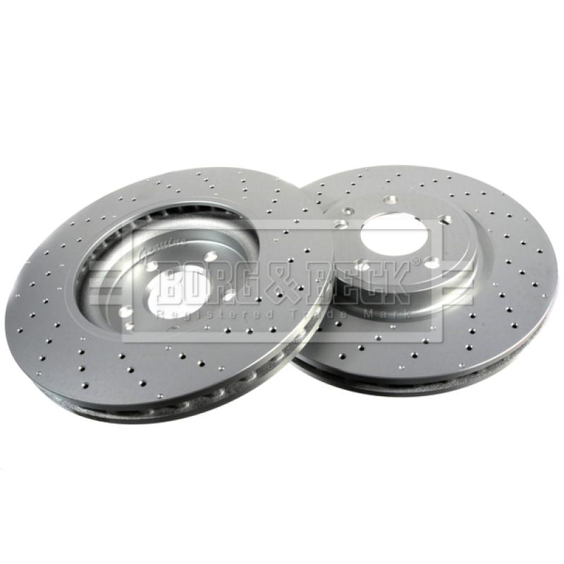 Jeu de 2 disques de frein avant BORG & BECK BBD5355 - Visuel 2