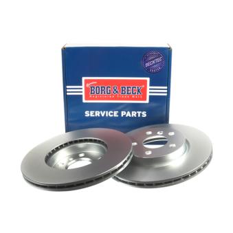 Jeu de 2 disques de frein avant BORG & BECK OEM 34118835362