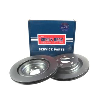 Jeu de 2 disques de frein arrière BORG & BECK BBD5383