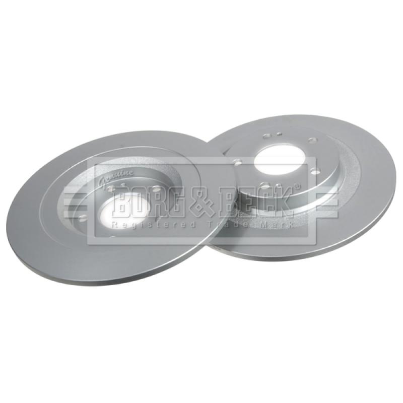 Jeu de 2 disques de frein arrière BORG & BECK BBD5396 - Visuel 1