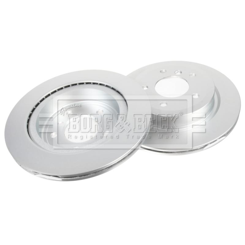Jeu de 2 disques de frein arrière BORG & BECK BBD5416 - Visuel 1