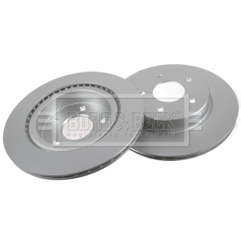 Jeu de 2 disques de frein arrière BORG & BECK BBD5424 - Visuel 1