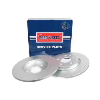 Jeu de 2 disques de frein arrière BORG & BECK OEM 80A615601B