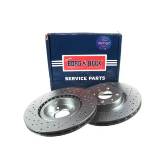 Jeu de 2 disques de frein avant BORG & BECK OEM 5741446