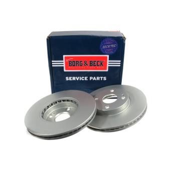 Jeu de 2 disques de frein avant BORG & BECK OEM DA7R33251