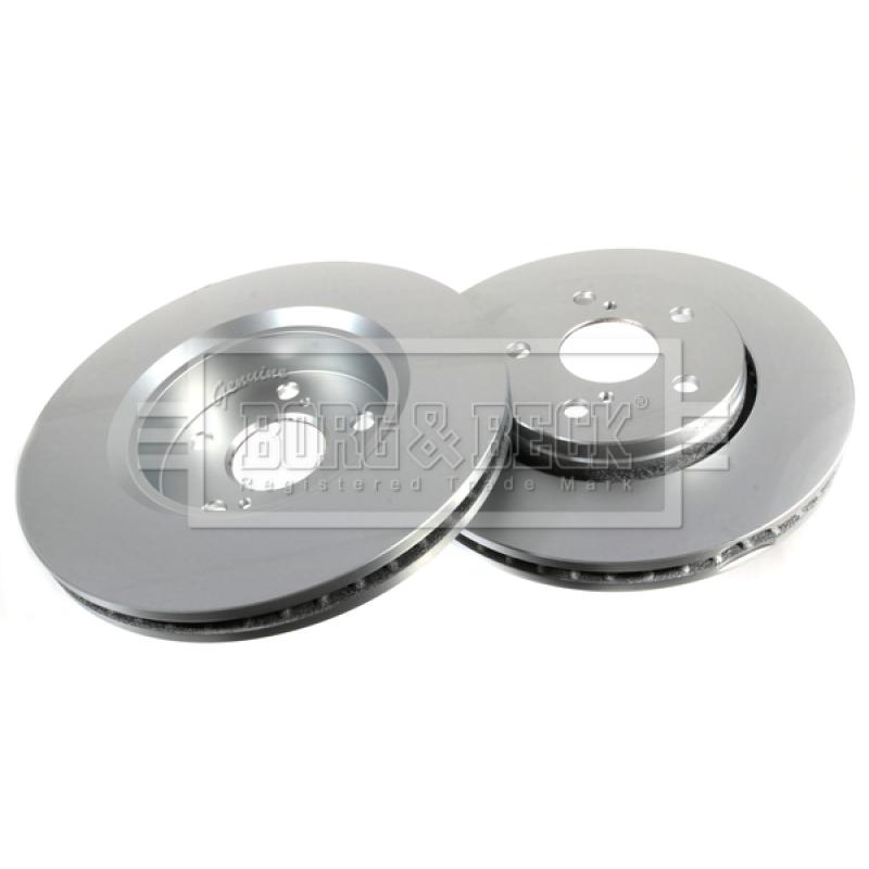 Jeu de 2 disques de frein avant BORG & BECK BBD5502 - Visuel 2
