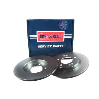 Jeu de 2 disques de frein arrière BORG & BECK BBD5512