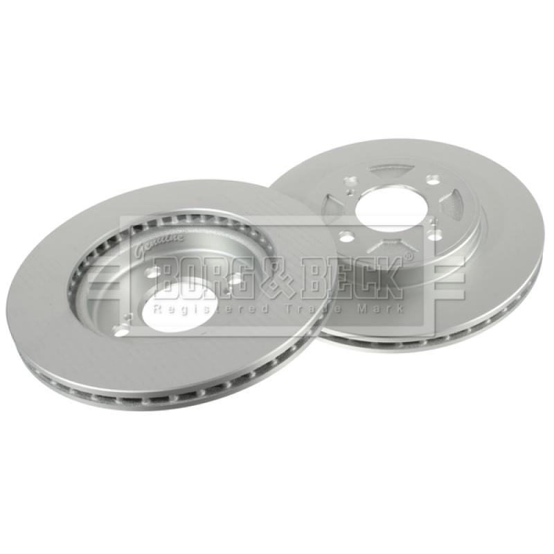 Jeu de 2 disques de frein avant BORG & BECK BBD5520 - Visuel 2