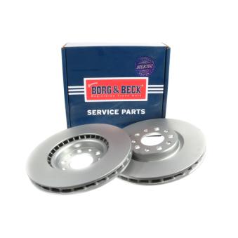 Jeu de 2 disques de frein avant BORG & BECK OEM 50532930