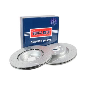 Jeu de 2 disques de frein avant BORG & BECK OEM 34116855782