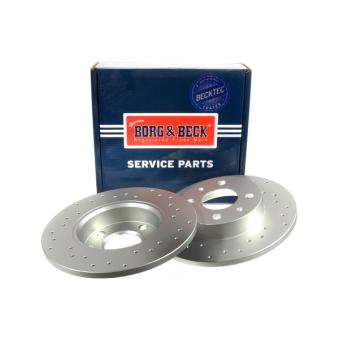 Jeu de 2 disques de frein arrière BORG & BECK OEM 51885456