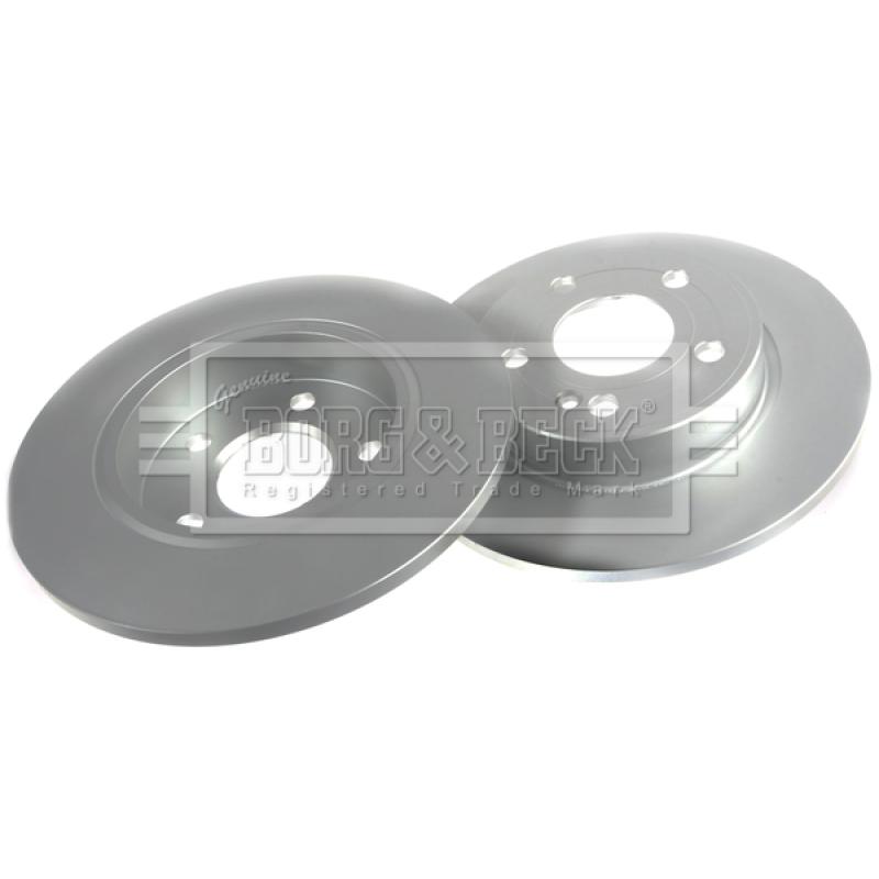 Jeu de 2 disques de frein arrière BORG & BECK BBD5617 - Visuel 2