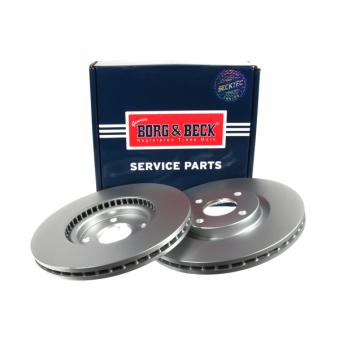 Jeu de 2 disques de frein avant BORG & BECK OEM 2147409