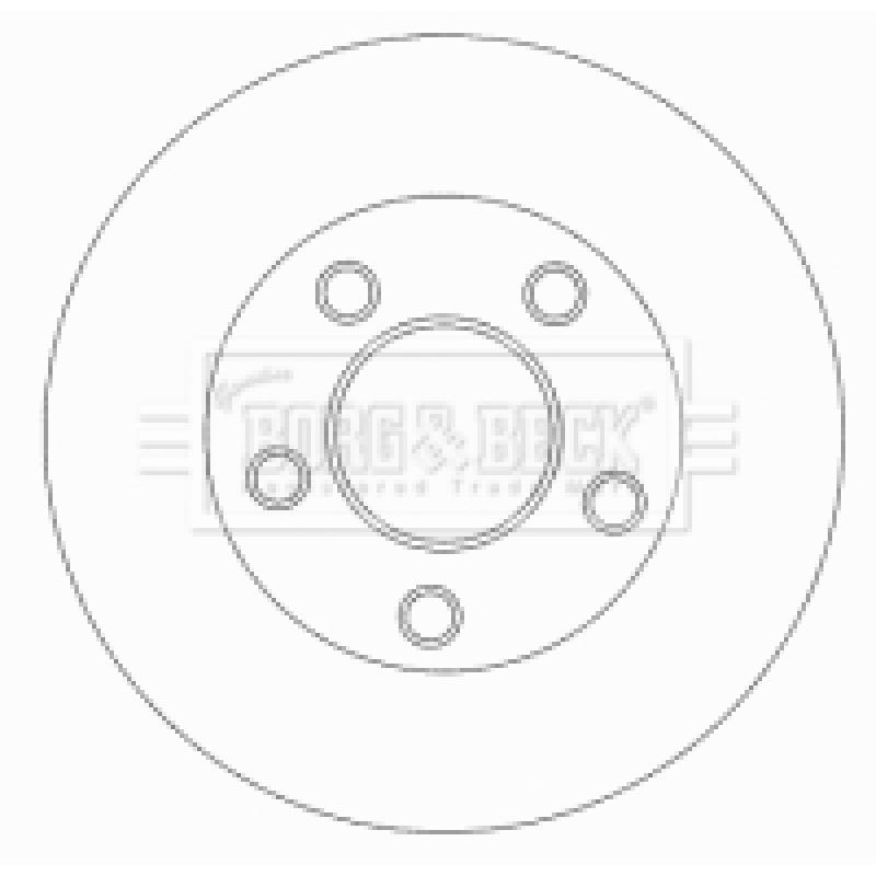 Jeu de 2 disques de frein arrière BORG & BECK BBD5772S - Visuel 2