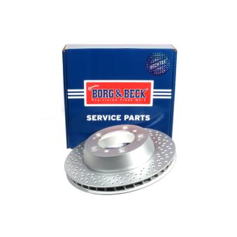 Jeu de 2 disques de frein arrière BORG & BECK BBD5836S