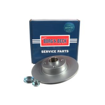 Jeu de 2 disques de frein arrière BORG & BECK OEM 7701207898