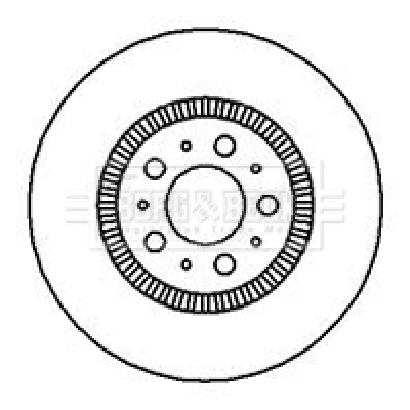 Jeu de 2 disques de frein avant BORG & BECK BBD5899S - Visuel 1