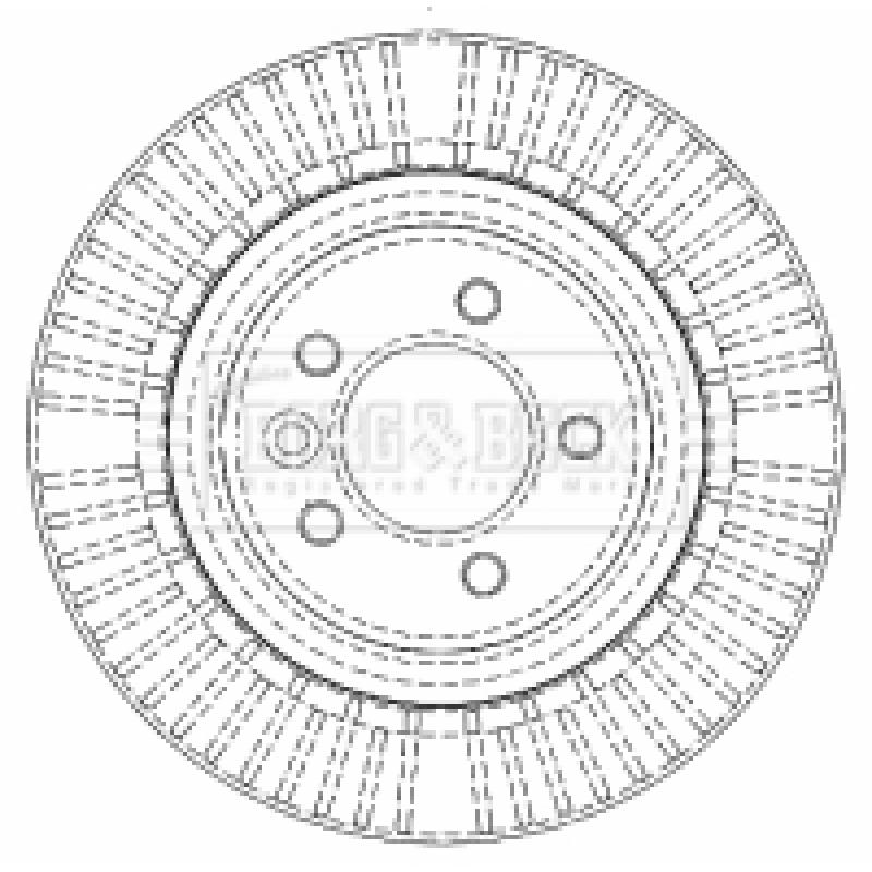 Jeu de 2 disques de frein avant BORG & BECK BBD5912S - Visuel 1