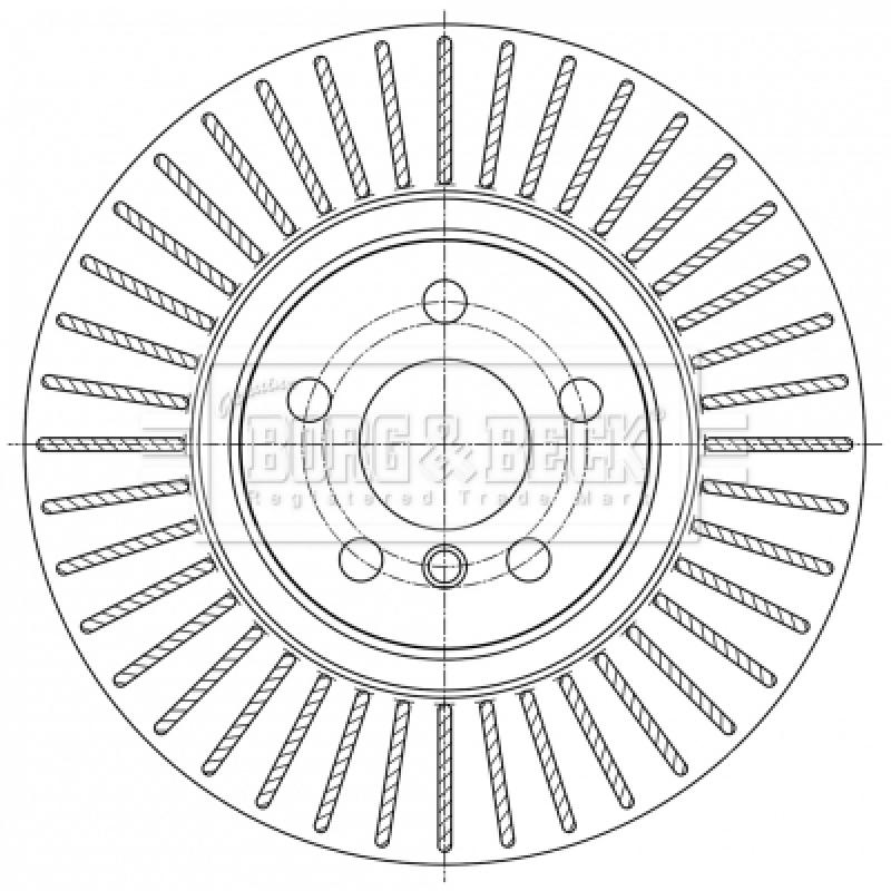 Jeu de 2 disques de frein avant BORG & BECK BBD6072S - Visuel 2