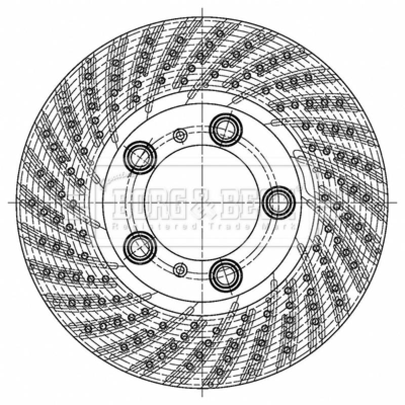 Disque de frein avant gauche BORG & BECK BBD6120S - Visuel 1