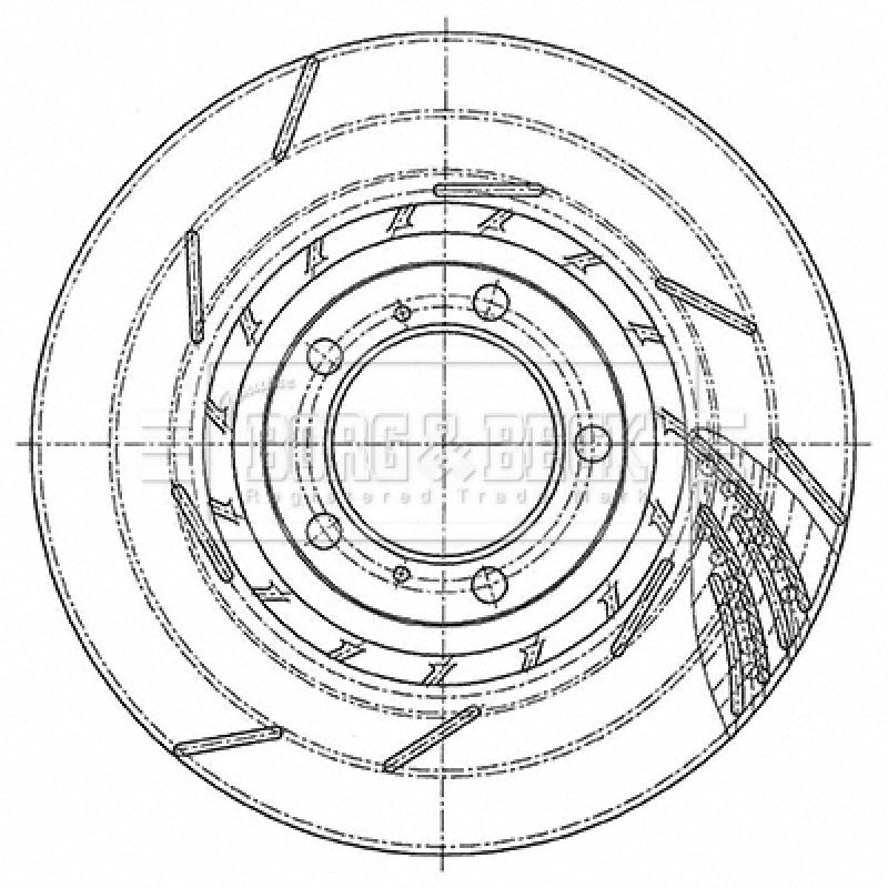 Disque de frein avant droit BORG & BECK BBD6160S - Visuel 1