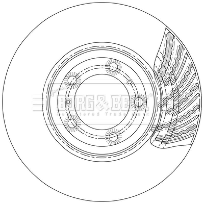 Disque de frein avant gauche BORG & BECK BBD6226S - Visuel 1