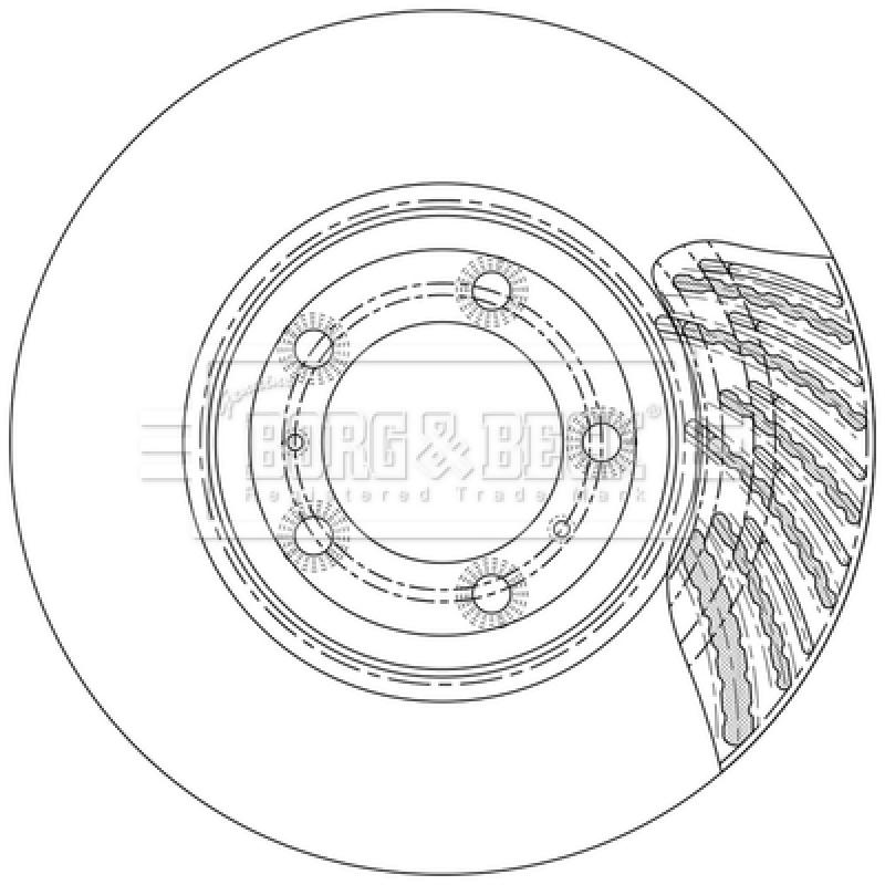 Disque de frein avant droit BORG & BECK BBD6227S - Visuel 1