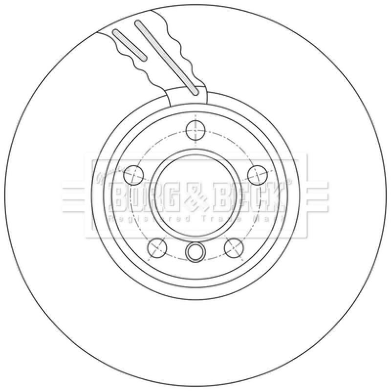 Disque de frein avant gauche BORG & BECK BBD7003S - Visuel 1
