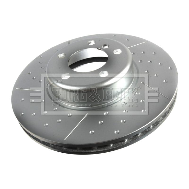 Jeu de 2 disques de frein avant BORG & BECK BBD7012S - Visuel 1